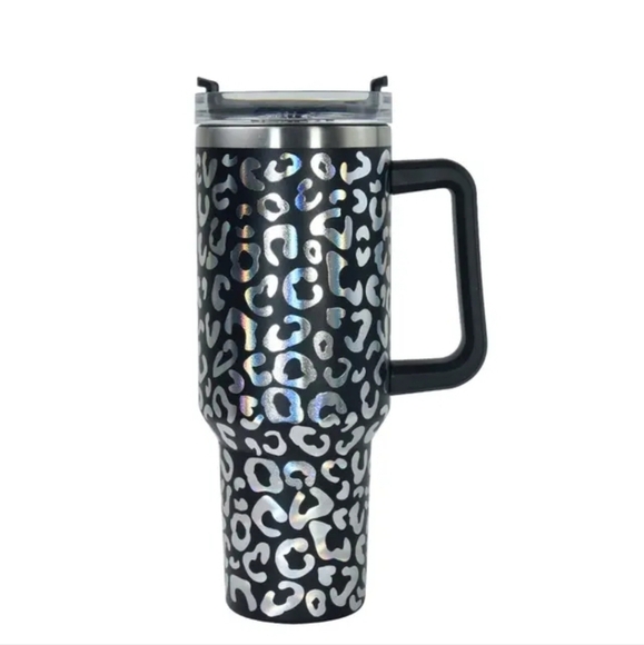 40oz Tumbler Leopard Print - Picture 2 of 6